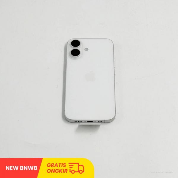 APPLE iPhone 16 5G White - Sim Free | ROM: 256GB | Battery Health 100% | IMEI: 350417996506038 | BNWB