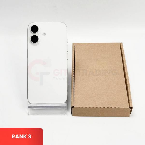 APPLE iPhone 16 5G White - Sim Free | ROM: 256GB | Battery Health: 100% | IMEI: 354382464940604 | RANK S