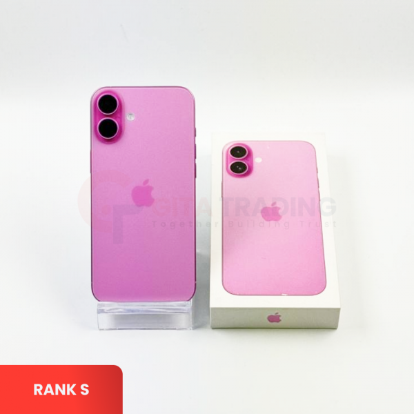 APPLE iPhone 16 PLUS 5G Pink - Sim Free | ROM: 128GB | Battery Health: 92% | IMEI: 354501769253336 | RANK S