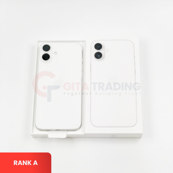 APPLE iPhone 16 PLUS 5G White - Sim Free | Battery Health: 100% | ROM: 128GB | IMEI: 357294145334650 | RANK A