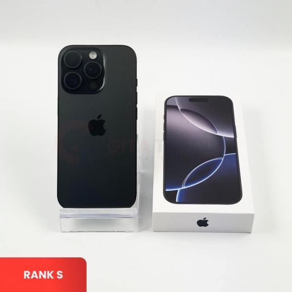APPLE iPhone 16 Pro 5G Black Titanium - Sim Free | ROM: 128GB | Battery health 92% | IMEI: 351385198047359 | RANK S