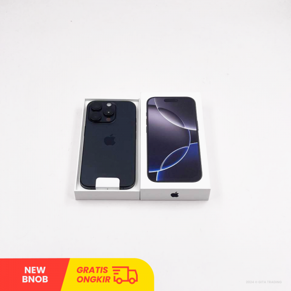 APPLE iPhone 16 Pro 5G Black Titanium - Sim Free | ROM: 128GB | IMEI: 350717767675031 | NEW BNOB