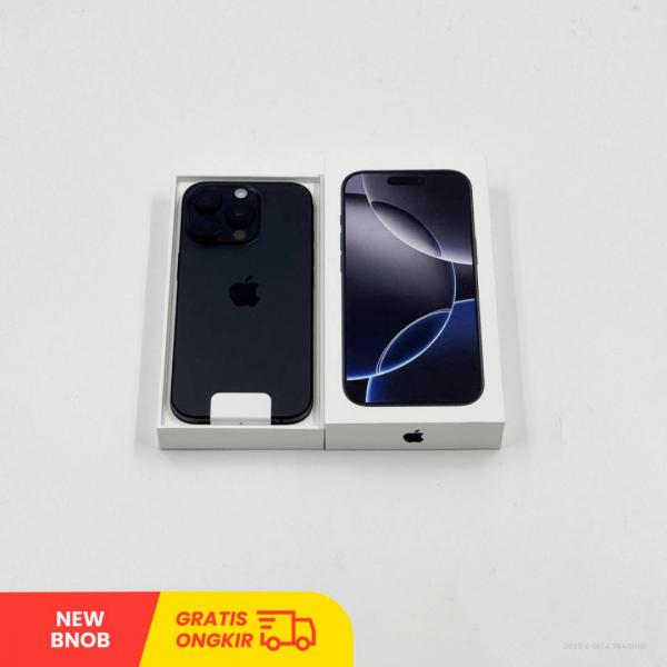 APPLE iPhone 16 Pro 5G Black Titanium - Sim Free | ROM: 256GB | IMEI: 354553648379584 | NEW BNOB