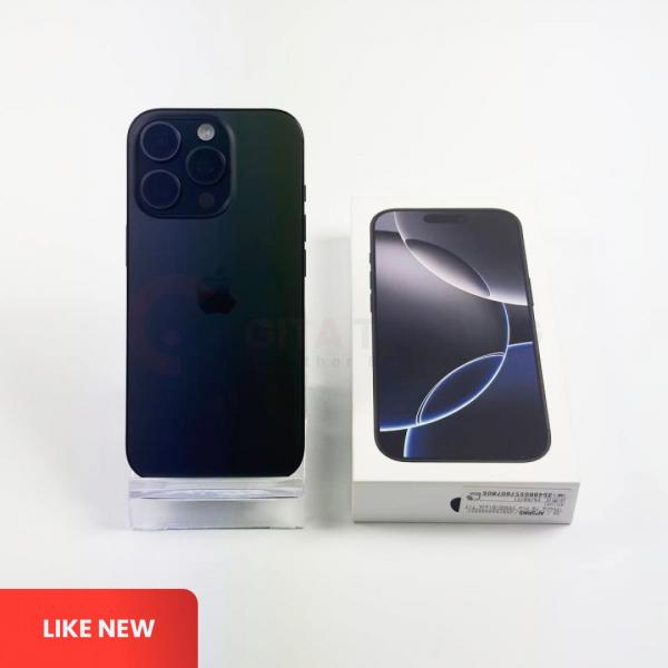 APPLE iPhone 16 PRO 5G Black Titanium - Sim Free | ROM: 256GB | Battery health 100% | IMEI: 354985557607805 | LIKE NEW