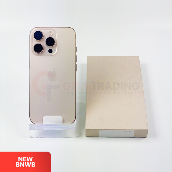 APPLE iPhone 16 Pro 5G Desert Titanium - Sim Free | ROM: 128GB | Battery health 100% | IMEI: 354553643019805 | NEW BNWB