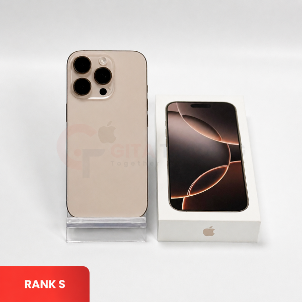 APPLE iPhone 16 Pro 5G Desert Titanium - SIM Free | ROM: 256GB | Battery Health: 91% | IMEI: 355171950828913 | RANK S