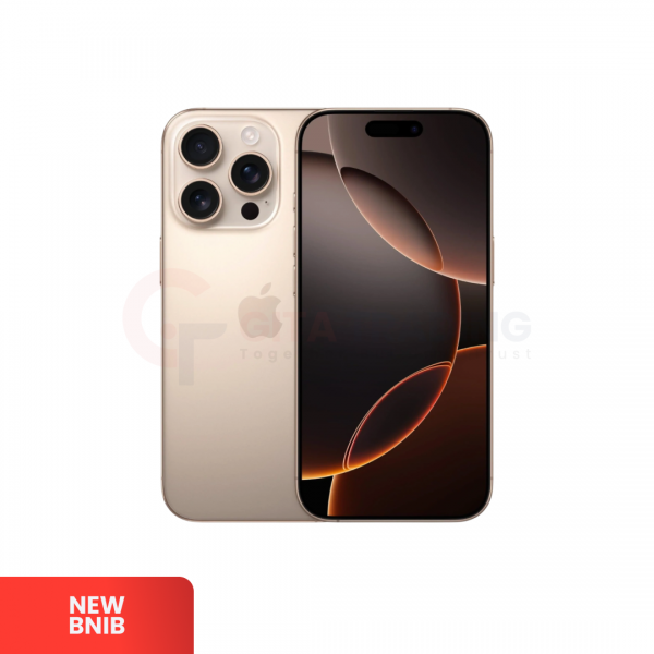 APPLE iPhone 16 Pro 5G Desert Titanium - Sim Free | ROM: 256GB | Single Sim FISIK & Silent Camera | IMEI: 354553645143850 | NEW BNIB