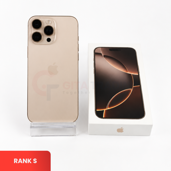 APPLE iPhone 16 Pro 5G Desert Titanium - Sim Free | ROM: 512GB | Battery health 93% | IMEI: 358309639449019 | RANK S