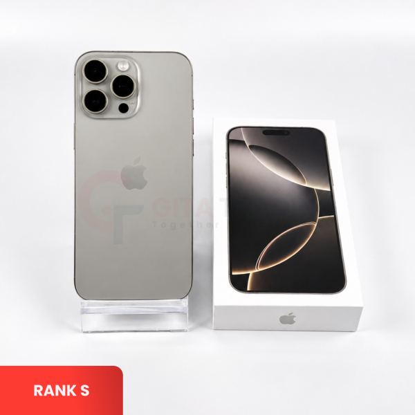 APPLE iPhone 16 Pro 5G Natural Titanium - Sim Free | ROM: 256GB | Battery health 97% | IMEI: 354985554712350 | RANK S