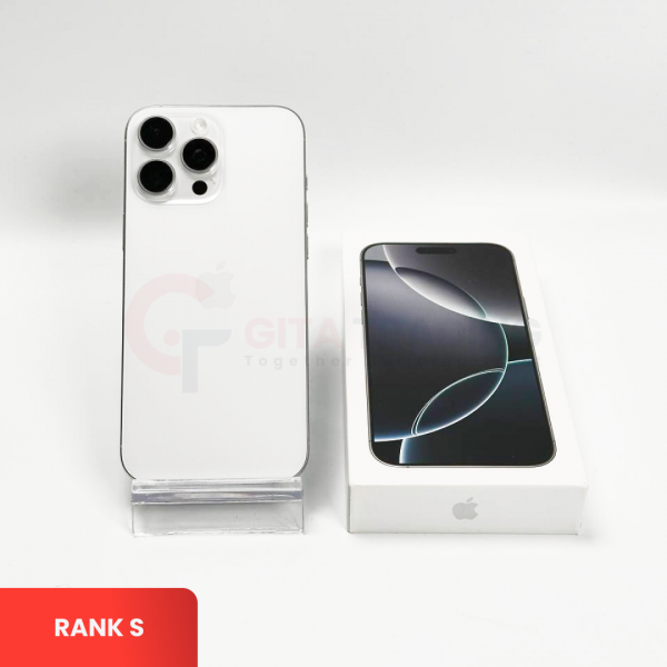 APPLE iPhone 16 Pro 5G White Titanium - Sim Free | ROM: 512GB | Battery health 100% | IMEI: 356373415170647 | RANK S