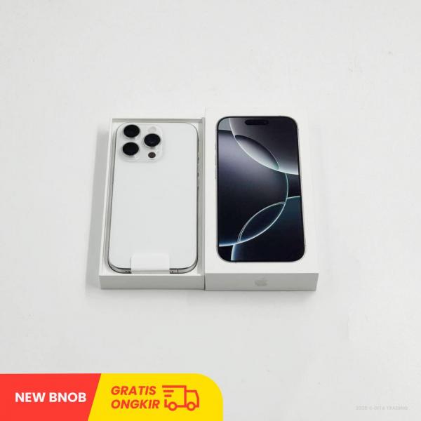 APPLE iPhone 16 Pro 5G White Titanium - Sim Free | ROM: 256GB | IMEI: 355694898282828 | NEW BNOB