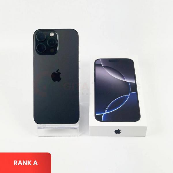 APPLE iPhone 16 Pro Max 5G Black Titanium - Sim Free | ROM: 1000GB (1TB) | Battery health 100% | IMEI: 358132390764289 | RANK A