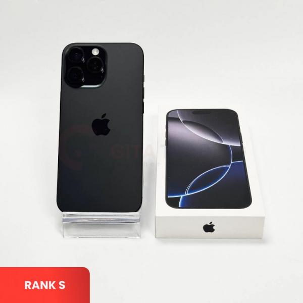 APPLE iPhone 16 Pro Max 5G Black Titanium - Sim Free | ROM: 1000GB | Battery health 100% | IMEI: 357192893574925 | RANK S