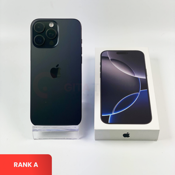 APPLE iPhone 16 Pro Max 5G Black Titanium - Sim Free | ROM: 256GB | Battery health 90% | IMEI: 352913656763669 | RANK A