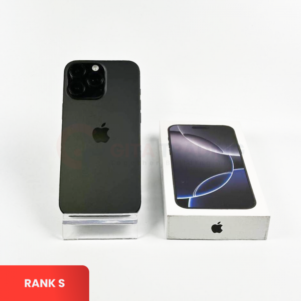 APPLE iPhone 16 Pro Max 5G Black Titanium - Sim Free | ROM: 512GB | Battery Health 93% | IMEI: 359737300158130 | RANK S