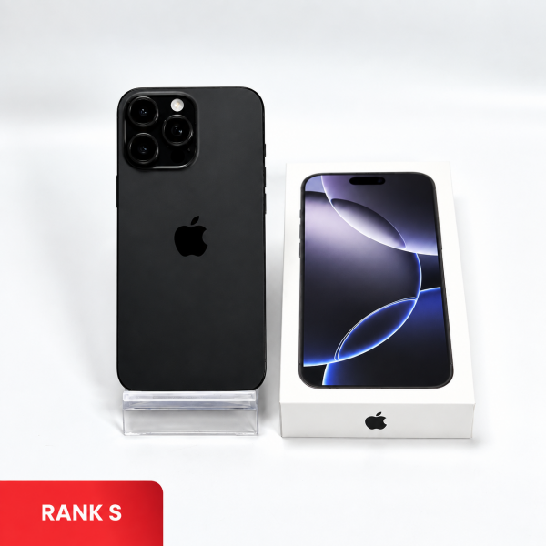 APPLE iPhone 16 Pro Max 5G Black Titanium - Sim Free | Single SIM & Silent Camera | ROM: 256GB |  Battery Health: 92% | IMEI: 351613320629657 | RANK S