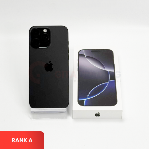 APPLE iPhone 16 Pro Max 5G Black Titanium - Sim Free | Single SIM & Silent Camera | ROM: 256GB |  Battery Health: 97% | IMEI: 357309615294554 | RANK A