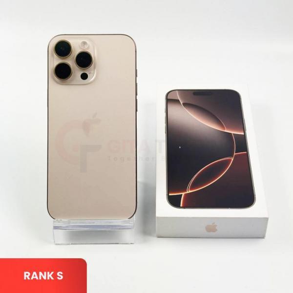 APPLE iPhone 16 Pro Max 5G Desert Titanium | ROM: 256GB | Battery health 100% | IMEI: 359974607997429 | RANK S