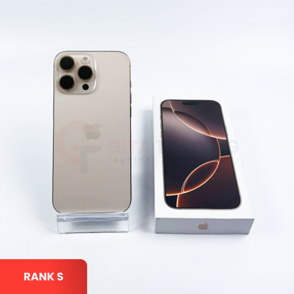 APPLE iPhone 16 Pro Max 5G Desert Titanium - Sim Free | ROM: 1000GB | Battery health 94% | IMEI: 353324832519182 | RANK S