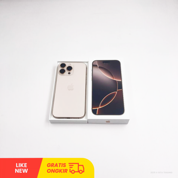 APPLE iPhone 16 Pro Max 5G Desert Titanium - Sim Free | ROM: 256GB |  Battery Health 100% | IMEI: 357343960009747 | LIKE NEW
