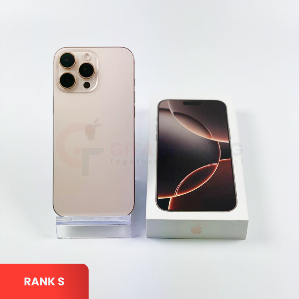 APPLE iPhone 16 Pro Max 5G Desert Titanium - Sim Free | ROM: 256GB | Battery health 91% | IMEI: 359737301779199 | RANK S