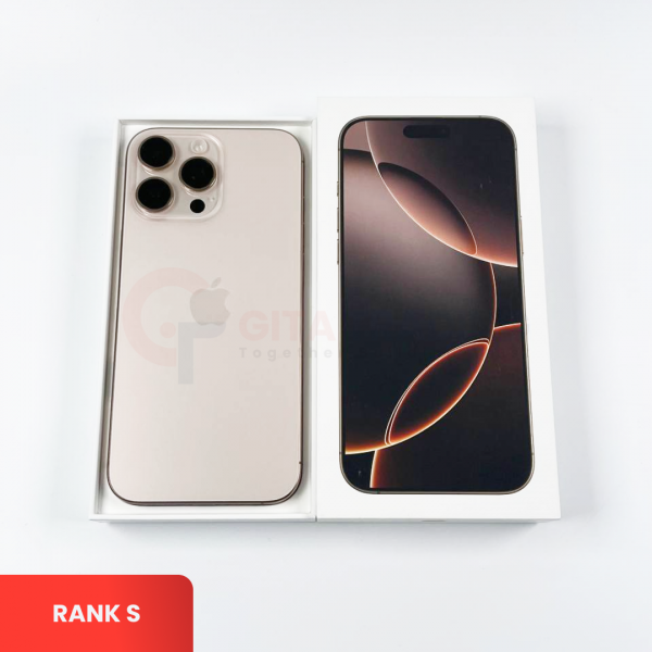 APPLE iPhone 16 Pro Max 5G Desert Titanium - Sim Free | ROM: 512GB | Battery Health 89% | IMEI: 359737307956999 | RANK S