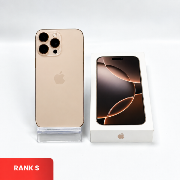 APPLE iPhone 16 Pro Max 5G Desert Titanium - Sim Free | Single SIM & Silent Camera | ROM: 256GB |  Battery Health: 91% | IMEI: 351613327373846 | RANK S