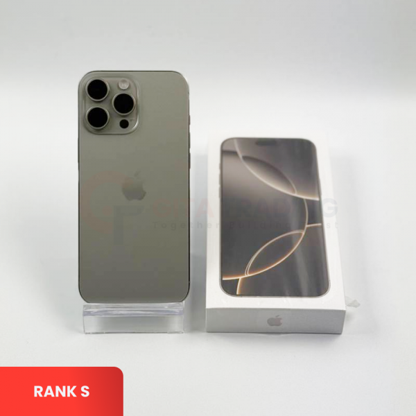 APPLE iPhone 16 Pro Max 5G Natural Titanium | ROM: 256GB | Battery health 91% | IMEI: 352383734283819 | RANK S