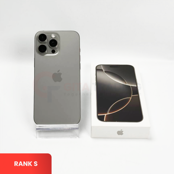 APPLE iPhone 16 Pro Max 5G Natural Titanium - Sim Free | ROM: 256GB | Battery Health 92% | IMEI: 359737307365753 | RANK S