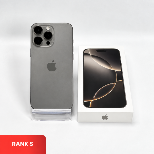 APPLE iPhone 16 Pro Max 5G Natural Titanium - Sim Free | Single SIM & Silent Camera | ROM: 256GB |  Battery Health: 94% | IMEI: 354614443355755 | RANK S