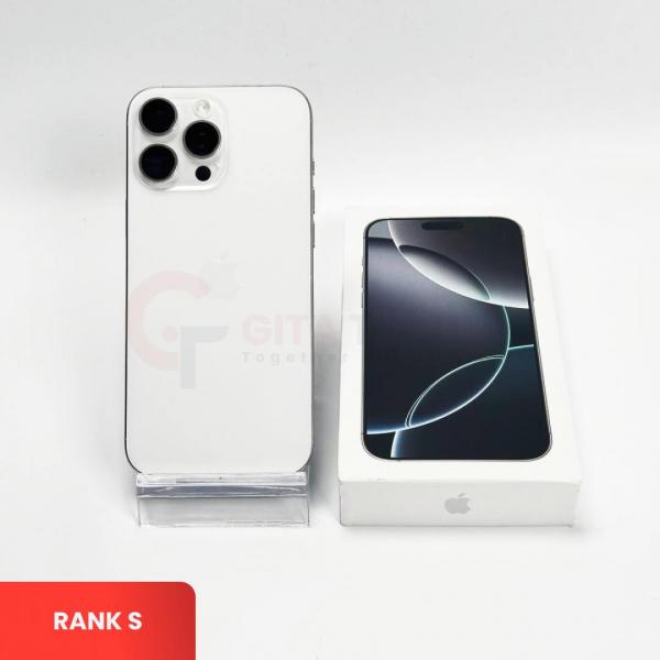 APPLE iPhone 16 Pro Max 5G White Titanium - Sim Free | ROM: 1000GB | Battery health 91% | IMEI: 359737309694978 | RANK S