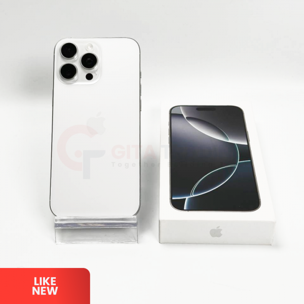 APPLE iPhone 16 Pro Max 5G White Titanium - Sim Free | ROM: 256GB | Battery health 100% | IMEI: 353746130488779 | LIKE NEW