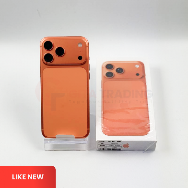 APPLE iPhone 17 Pro Max 5G Cosmic Orange - Sim Free (eSIM) | ROM: 512GB | Battery Health 100% | IMEI: 352904373148029 | Like New