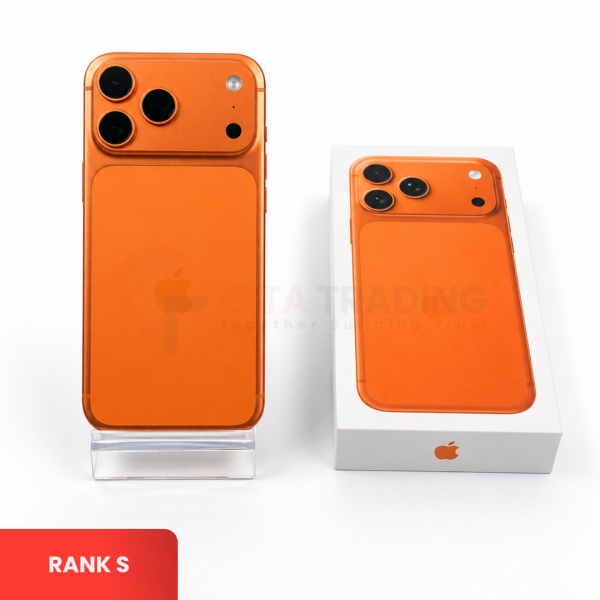 APPLE iPhone 17 Pro Max 5G Cosmic Orange - Sim Free (SIM Fisik) | Silent Camera & Single SIM | Battery Health 100% |  ROM: 512GB | IMEI: 354860476962401 | RANK S