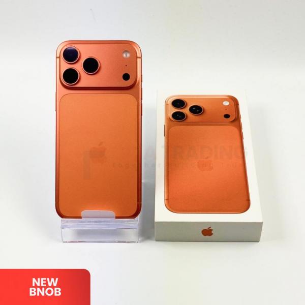 APPLE iPhone 17 Pro Max 5G Cosmic Orange - Sim Free (SIM Fisik) | Silent Camera & Single SIM | ROM: 1000GB (1TB) | IMEI: 357504955360623 | NEW BNOB