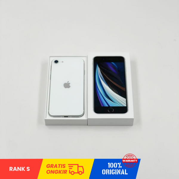 APPLE iPhone SE 2020 (64GB/ Battery Health 100%/ 356741119574324/ WHITE/ Sim Free) - Rank S