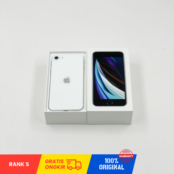 APPLE iPhone SE 2020 (64GB/ Battery Health 96%/ 356795113064534/ WHITE/ Sim Free) - Rank S
