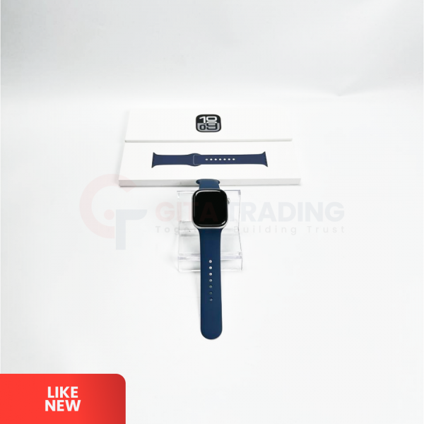 APPLE WATCH Series 10 46mm - GPS | Silver Denim Sport Band S/M | SMV76H7FD2Q | LIKE NEW