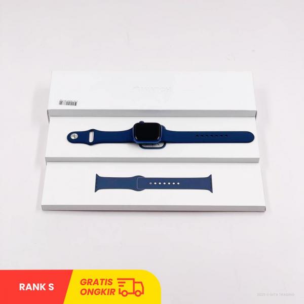 Apple Watch Series 7 41mm - GPS | Blue Aluminium Case | Abbys Blue Sport Band | SMTG9GKM4RF ) - RANK S