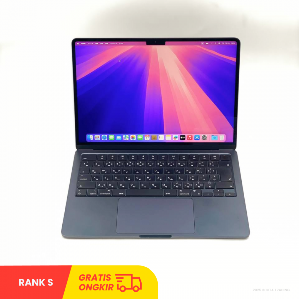 MACBOOK Air Retina 13-inch M2 2022 - Midnight |  Apple M2 |  SSD 256GB |  RAM 8GB | R77DGP6XKY | macOS | RANK S
