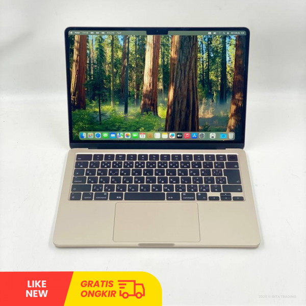 MACBOOK Air Retina 13-inch M3 2024 - Starlight |  Apple M3 |  SSD 256GB |  RAM 16GB | F60WT7CQ3W | macOS | LIKE NEW