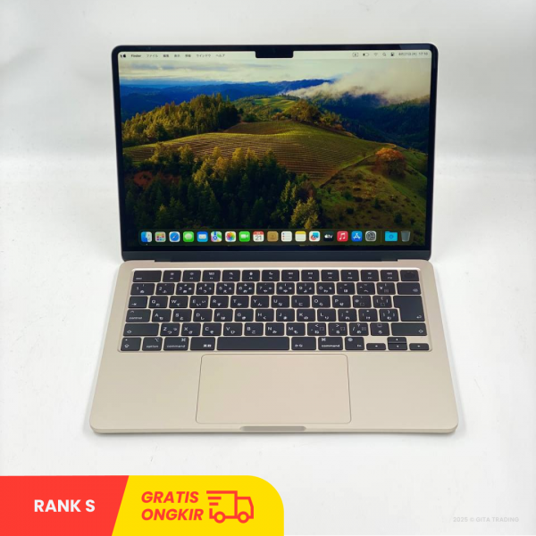 MACBOOK Air Retina 13-inch M4 2025 - Starlight |  Apple M4 | SSD 256GB | RAM 16GB | MW2KT7XR12 | macOS | RANK S