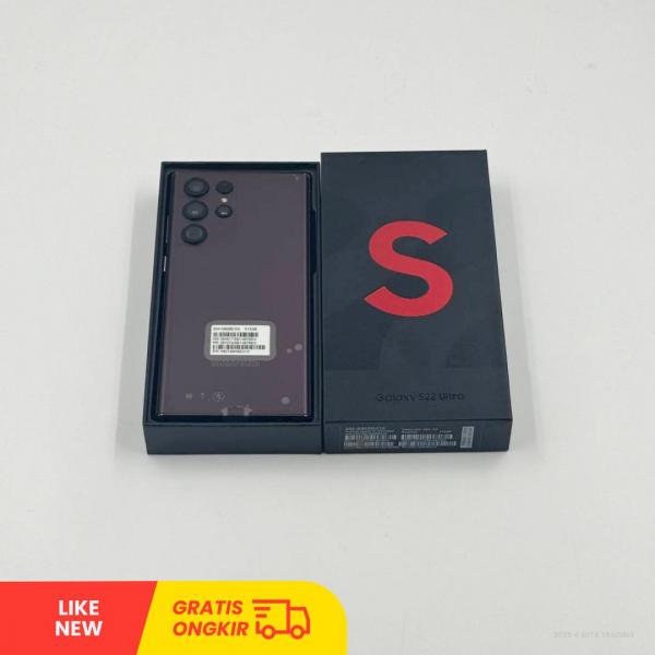 Samsung Galaxy S22 Ultra 5G SM Burgundy - Sim Free | ROM: 512GB | RAM: 12GB | Dual Sim & Silent Camera | 354917590725807 | LIKE NEW