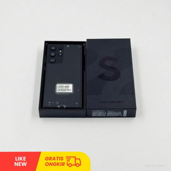 Samsung Galaxy S22 Ultra 5G SM Phantom Black - Sim Free | ROM: 512GB | RAM: 12GB | Dual Sim & Silent Camera |350146811237632 | LIKE NEW
