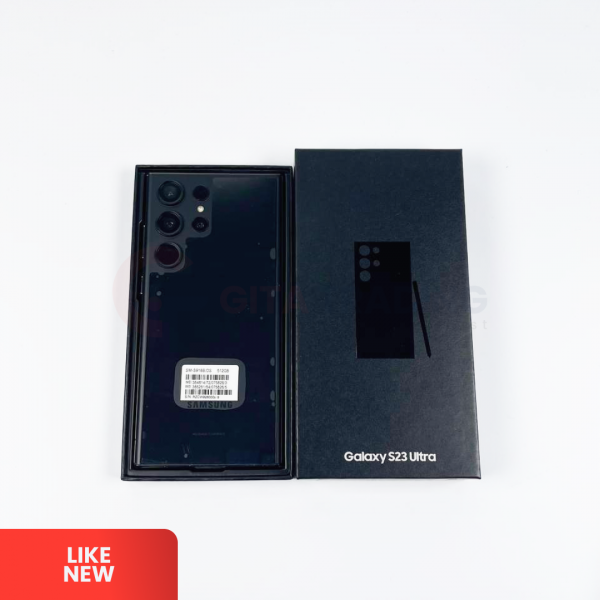 SAMSUNG Galaxy S23 Ultra 5G Phantom Black - Sim Free | ROM 512GB | RAM 12GB | Dual Sim & Silent Camera | Imei : 354814720005624 | LIKE NEW