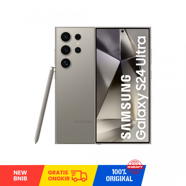 SAMSUNG Galaxy S24 Ultra 5G (512GB/ 12GB/ DUAL SIM/ SILENT CAMERA/ Titanium Gray/355862233334055/ Sim Free) - NEW BNIB