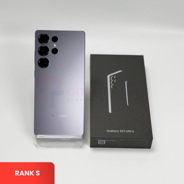 SAMSUNG Galaxy S25 Ultra 5G Titanium SilverBlue - Sim Free | ROM: 256GB | RAM: 12GB | Dual Sim Fisik & Silent Camera | IMEI: 351826510241980 | RANK S